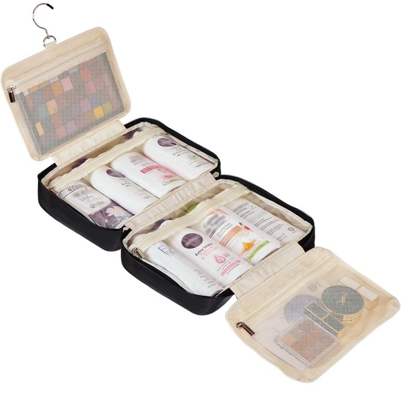 Large Travel Essentials Organizer, Makeup Case with Hanging Hook for Acc… - Picture 8 of 15